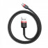 Кабель Baseus Cafule Cable USB For Micro 2.4A 1m Red+Black (CAMKLF-B91) (18314)