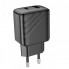 Мережевий зарядний пристрій HOCO CS23A Sunlight dual port PD30W+QC3.0 charger Black (6942007609944) (414)