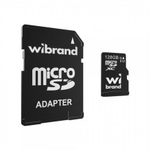 Карта пам'яті microSDXC (UHS-1 U3) Wibrand 128Gb class 10 (adapter SD) (WICDHU3/128GB-A) (514)