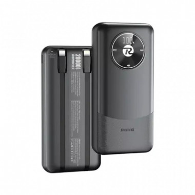 Батарея универсальная Remax 20000mAh, 22.5W, Black (RPP-38 / 45364) (18614)