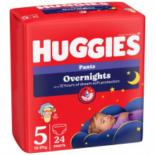 Подгузники Huggies Overnights Pants Трусики 5 12-17 кг 24 шт. (5029053581095) (7714)