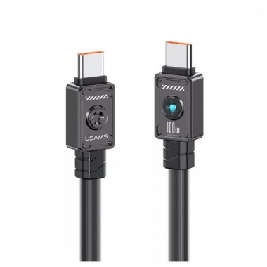 Кабель Usams US-SJ684 Type-C TO Type-C 100W 1.2m black (SJ684USB01) (14914)