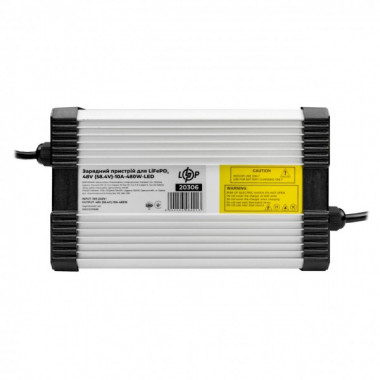 Зарядное устройство для аккумуляторов LiFePO4 48V (58.4V)-10A-480W-LED (20914)