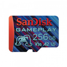 Карта пам'яті microSDXC (UHS-1 U3) SanDisk GamePlay A2 256Gb class 10 V30 (R190MB/s,W130MB/s) (SDSQXAV-256G-GN6XN) (19024)