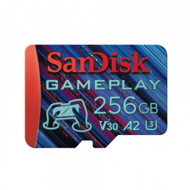 Карта пам'яті microSDXC (UHS-1 U3) SanDisk GamePlay A2 256Gb class 10 V30 (R190MB/s,W130MB/s) (SDSQXAV-256G-GN6XN) (19024)