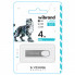 Флеш-накопичувач Wibrand USB 2.0 Irbis 4Gb Silver (WI2.0/IR4U3S) (124)