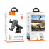 Автотримач для телефона HOCO CA104 vertical and horizontal telescopic gravity vehicle holder Black Metal Gray (6931474766236) (20124)