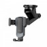 Автотримач для телефона HOCO CA104 vertical and horizontal telescopic gravity vehicle holder Black Metal Gray (6931474766236) (20124)