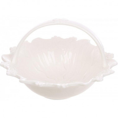 Цукерниця порцелянова "White City Flower" Ø15.5см з ручкою (5224)