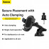 Автотримач для телефона Baseus UltraControl Pro Series Clamp-Type Car Holder Set Cluster Black (C40351600113-00) (18324)