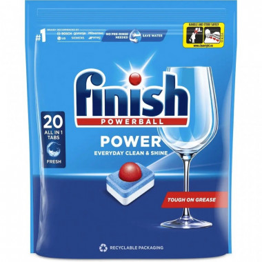 Таблетки для посудомоечных машин Finish All in 1 20 шт. (5900627090215) (7324)