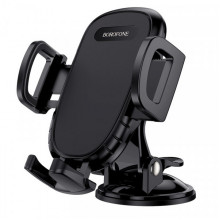 Автотримач для телефона BOROFONE BH37 Route push type suction cup car holder Black (6931474738486) (17424)