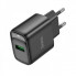 Мережевий зарядний пристрій HOCO C140A Smart single port QC3.0 charger(EU) Black (6942007627788) (19824)