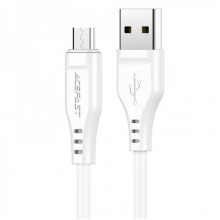 Кабель ACEFAST C3-09 USB to Micro 2,4A, 1.2m, TPE, TPE connectors, White (6974316280897) (14924)