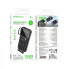 Зовнішній акумулятор BOROFONE BJ76 Smart power bank with 4 cables(10000mAh) Black (6941991120046) (19924)