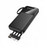 Зовнішній акумулятор BOROFONE BJ76 Smart power bank with 4 cables(10000mAh) Black (6941991120046) (19924)