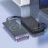 Зовнішній акумулятор BOROFONE BJ76 Smart power bank with 4 cables(10000mAh) Black (6941991120046) (19924)