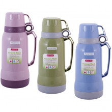 Термос Kamille Glass Nigella 1800мл дзеркальна колба і 2 чашки (6924)