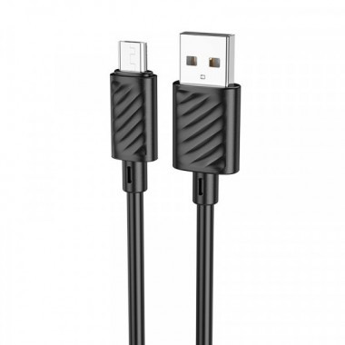 Кабель HOCO X88 Gratified charging data cable for Micro Black (6931474783325) (21034)