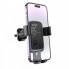Автотримач для телефона HOCO H80 Vista gravity car holder (air outlet) Black Metal Gray (6942007647908) (20134)