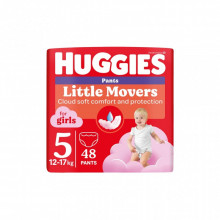 Подгузники Huggies Little Movers/Pants 5 Mega 12-17 кг для девочек 48 шт (5029053547626) (7134)