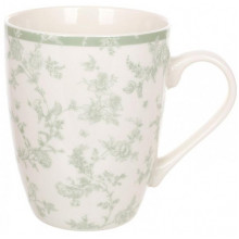 Кухлі порцелянові (чашки чайні) "Floral Green" 6 кухлів 350мл (19234)