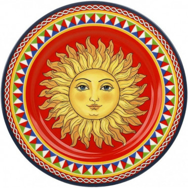 Набір 4 порцелянові тарілки Sicilia "Sole" Ø19см (Сонце) (4534)