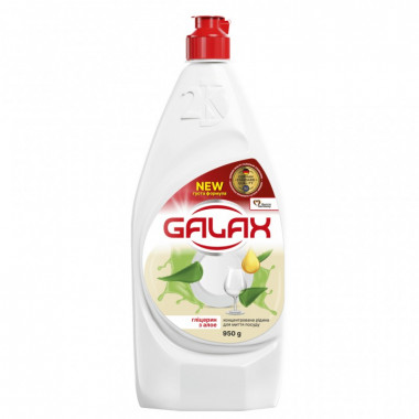 Средство для ручного мытья посуды Galax Глицерин с алоэ вера 950 г (4823128000570) (7634)