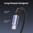 Кабель UGREEN US334 USB-C 2.0 to Angled USB-C M/M Cable Aluminium Shell with Braided 1m (Black)(UGR-70643) (UGR-70643) (14834)