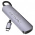 USB-хаб HOCO HB28 Type-C multi-function converter(HDTV+USB3.0+USB2.0+SD+TF+PD) Metal Gray (6931474769336) (20144)