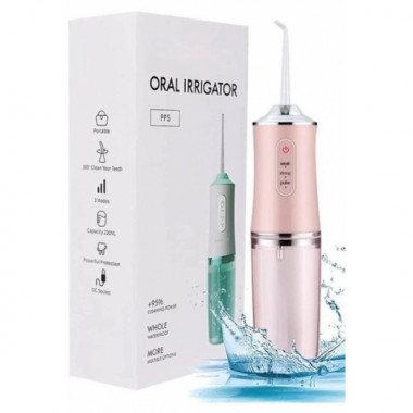 Ирригатор портативный электрический Oral Irrigator S3J2 для зубов Розовый (22054)