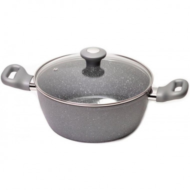 Каструля Kamille Grey Gotland 4л з гранітним антипригарним покриттям (1154)
