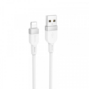 Кабель HOCO X109 Energy silicone charging data cable iP (L=1M) White (6942007636216) (20154)