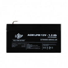 Распродажа (4131) Аккумулятор AGM LPM 12V - 1,3 Ah (11-2024) (18754)