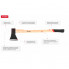 Топор 1600г, ручка пекан INTERTOOL HT-0271 (20854)