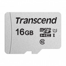 Карта памяти Transcend 16GB microSDHC class 10 UHS-I U1 (TS16GUSD300S) (16954)