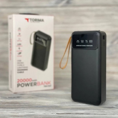 Внешний аккумулятор Power bank TORIMA TRM-1021 20000 Mah батарея зарядка Черный (20954)