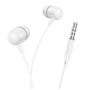 Навушники дротові BOROFONE BM77 (3.5mm) White (6941991102967) (21064)