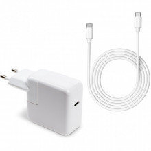 Блок питания к ноутбуку Vinga Apple 30W 5V3A/9V3A/12V2.4A/14.5V2A/ 18V1.5A/20V1.5A USB-C (VPA-30-APP-C) (16264)
