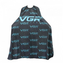 Накидка VGR, пеньюар парикмахерский для стрижки волос, многоразовый (14364)