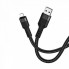 Кабель HOCO U110  Lightning 2,4A 1,2m Черный (9364)