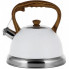 Чайник Kamille Whistling Kettle White 2.7л з нержавіючої сталі зі свистком (1564)