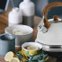 Чайник Kamille Whistling Kettle White 2.7л з нержавіючої сталі зі свистком (1564)
