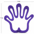 Підставка під гаряче Fissman Lilac Hand 16x17см силіконова (5564)