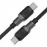 Кабель ACEFAST C10-03 Type-C to Type-C 3A, 60W, 1.2m, silicone, zinc connectors, Black (6974316283119) (14864)