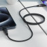 Кабель ACEFAST C10-03 Type-C to Type-C 3A, 60W, 1.2m, silicone, zinc connectors, Black (6974316283119) (14864)
