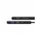 USB-хаб Baseus Lite Series 6-Port Type-C HUB Docking Station (Type-C to HDMI+USB3.0*2+Type-C Data+SD/TF) Black (WKQX050001) (18864)