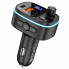 АЗП з FM-модулятором HOCO E62 Fast PD20W+QC3.0 car BT FM transmitter Black (6931474756299) (19864)