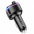 АЗП з FM-модулятором HOCO E62 Fast PD20W+QC3.0 car BT FM transmitter Black (6931474756299) (19864)