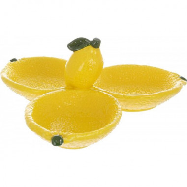 Менажниця керамічна Fruits "Lemon" 24см, лимон (5174)